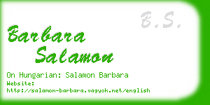 barbara salamon business card